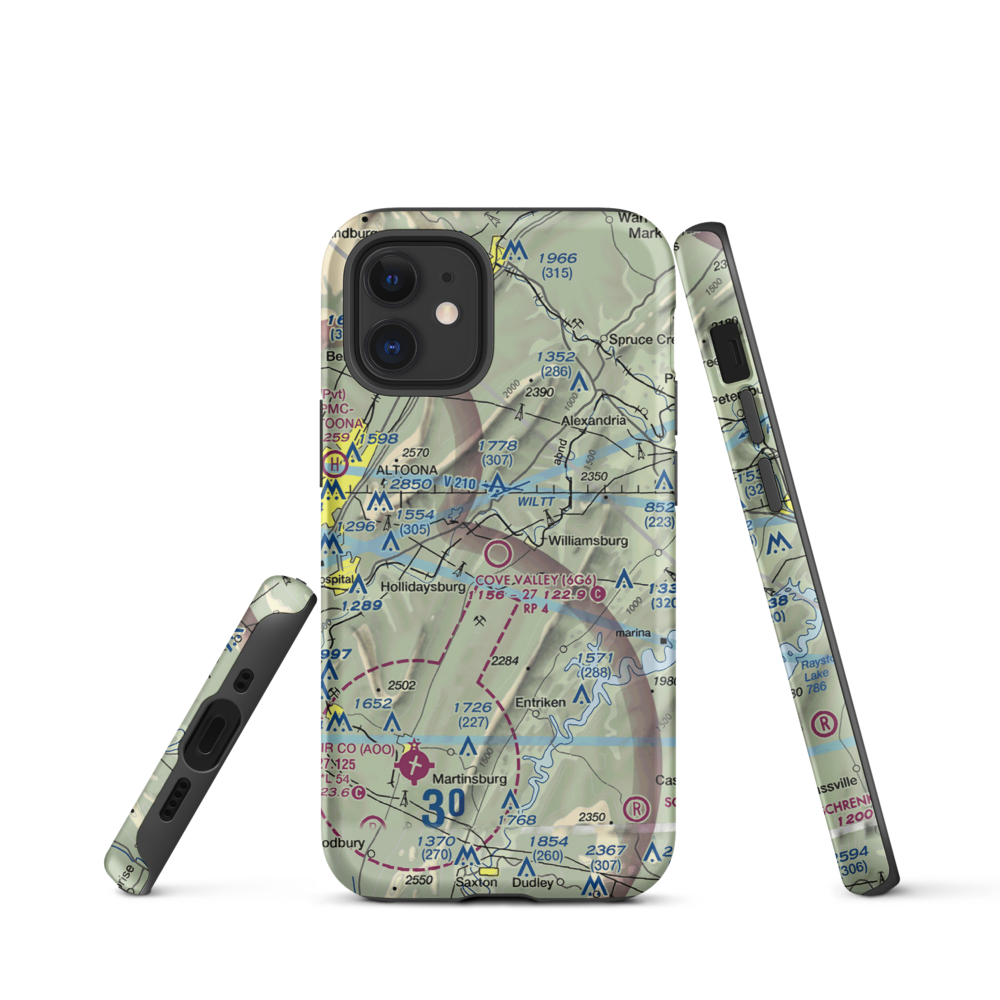 Cove Valley Airport (6G6) VFR Sectional  Tough iPhone Case iPhone 12 mini model shown