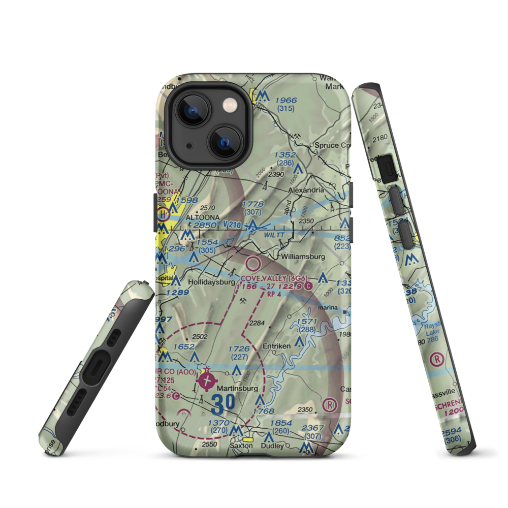 Cove Valley Airport (6G6) VFR Sectional  Tough iPhone Case iPhone 13 model shown