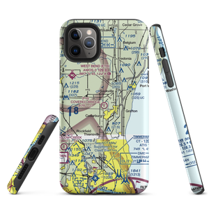 Covered Bridge Fields Airport (1WN2) VFR Sectional  Tough iPhone Case