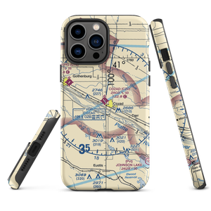 Cozad Municipal Airport (CZD) VFR Sectional  Tough iPhone Case