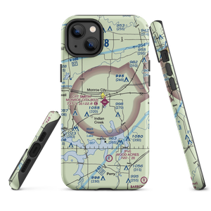 Cpt Ben Smith Airfield - Monroe City Airport (K52) VFR Sectional  Tough iPhone Case