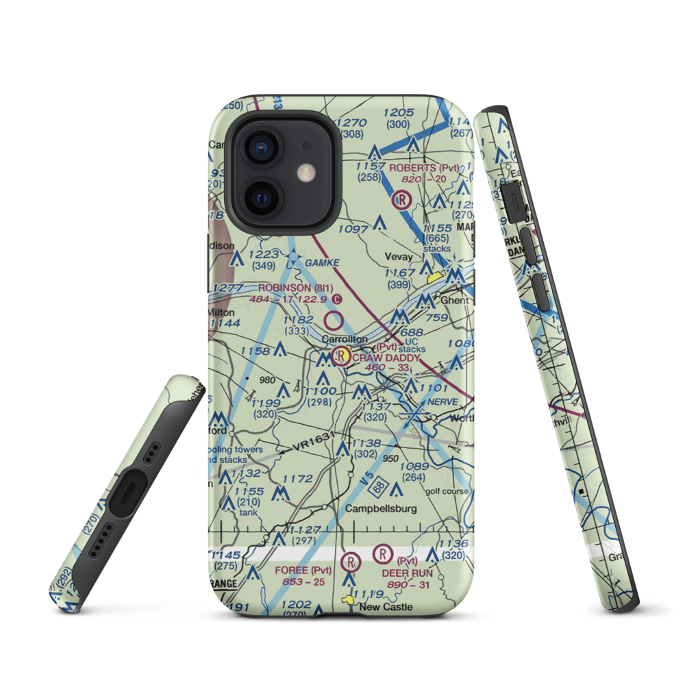 Craw Daddy Landing Airport (3KY4) VFR Sectional  Tough iPhone Case iPhone 12 model shown