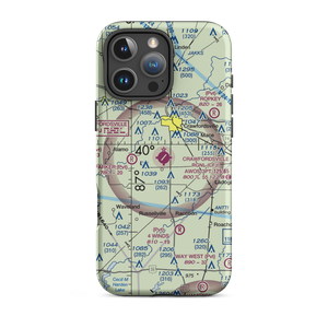 Crawfordsville Regional Airport (CFJ) VFR Sectional  Tough iPhone Case