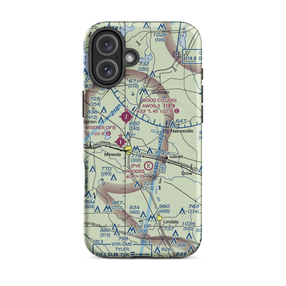Creekside Air Park (XA46) VFR Sectional  Tough iPhone Case iPhone 16 Plus model shown