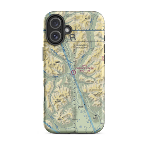 Crevice Creek Airport (1AK1) VFR Sectional  Tough iPhone Case