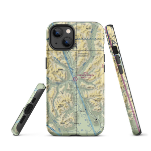 Crevice Creek Airport (1AK1) VFR Sectional  Tough iPhone Case