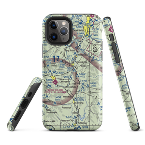 Crooksville Airport (I84) VFR Sectional  Tough iPhone Case