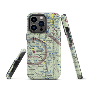 Crooksville Airport (I84) VFR Sectional  Tough iPhone Case