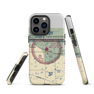 Crosby Municipal Airport (D50) VFR Sectional  Tough iPhone Case