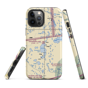 Crosswind Lake Airport (1AK2) VFR Sectional  Tough iPhone Case