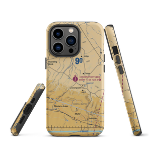 Crownpoint Airport (0E8) VFR Sectional  Tough iPhone Case