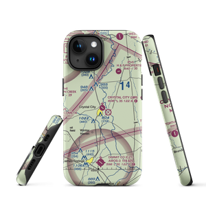 Crystal City Municipal Airport (20R) VFR Sectional  Tough iPhone Case