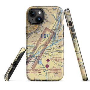 Crystal Springs Ranch Airport (UT54) VFR Sectional  Tough iPhone Case