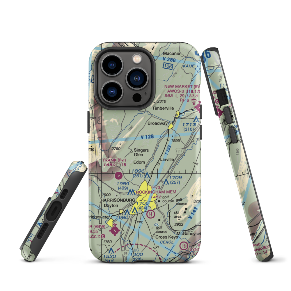 Cub Haven Airport (2VG3) VFR Sectional  Tough iPhone Case iPhone 13 Pro model shown