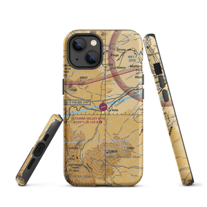 Cuchara Valley At La Veta Airport (07V) VFR Sectional  Tough iPhone Case