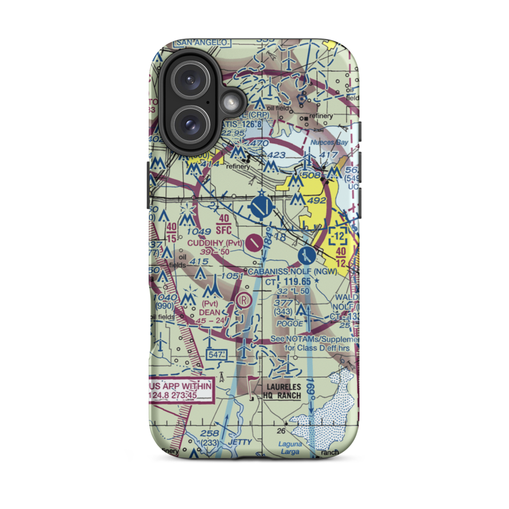 Cuddihy Field (07TE) VFR Sectional  Tough iPhone Case iPhone 16 Plus model shown