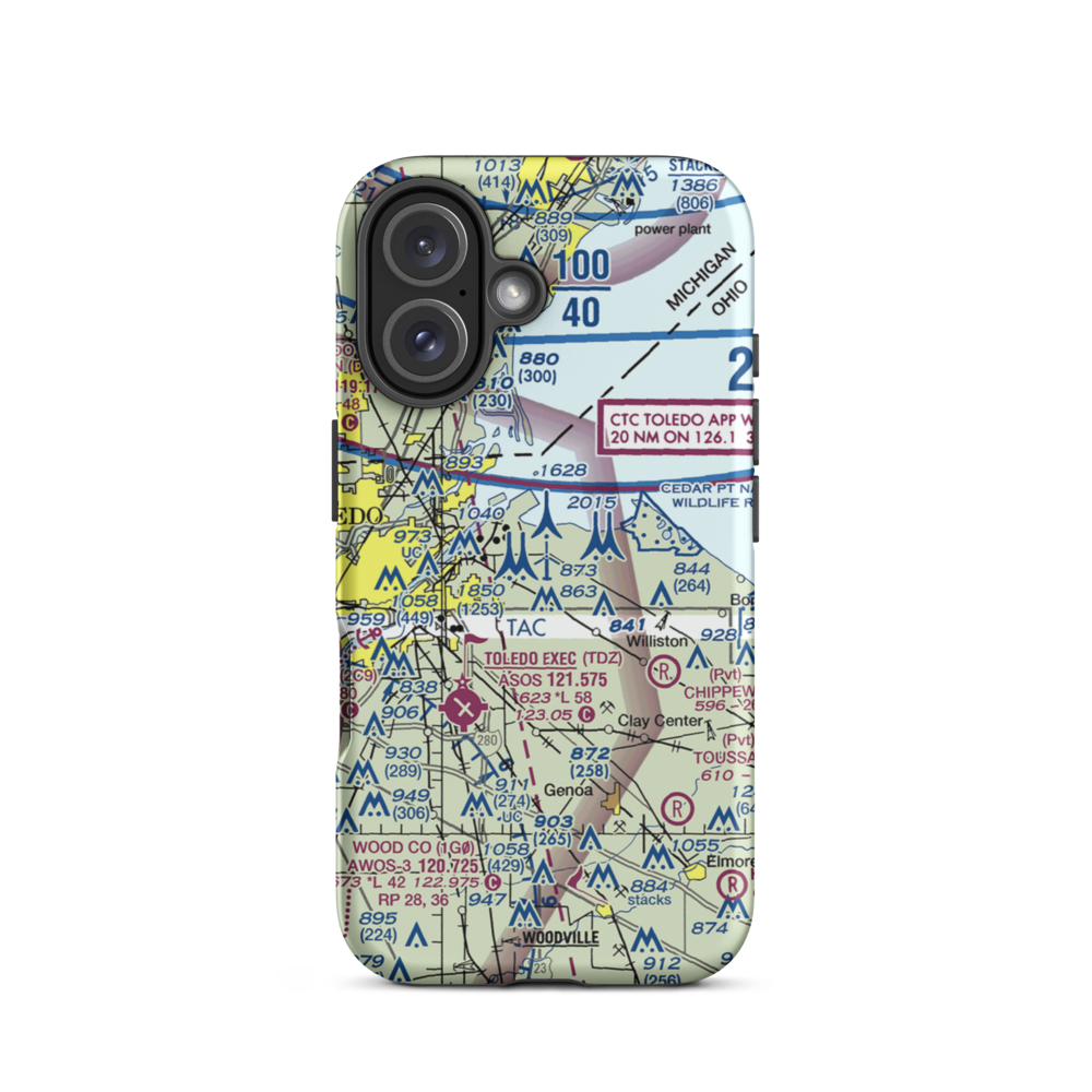 Culver Field (50OH) VFR Sectional  Tough iPhone Case iPhone 16 model shown