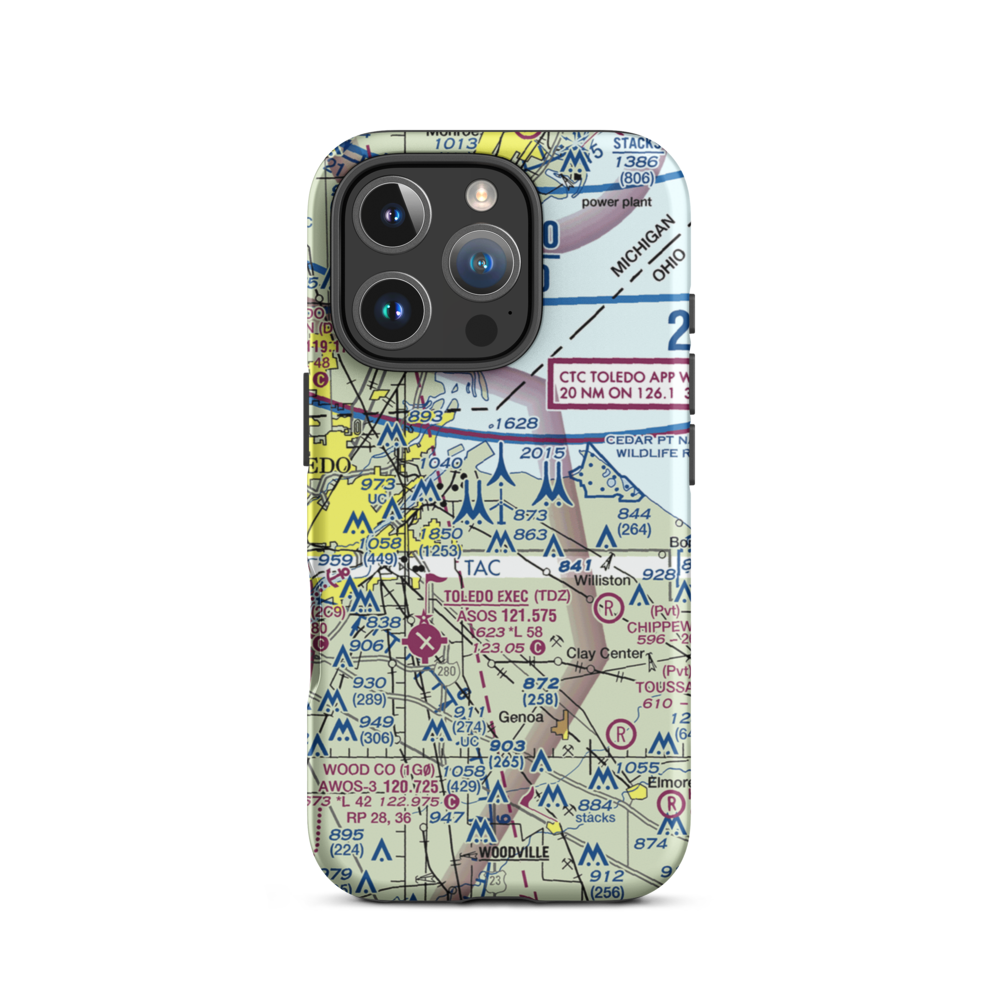 Culver Field (50OH) VFR Sectional  Tough iPhone Case iPhone 16 Pro model shown