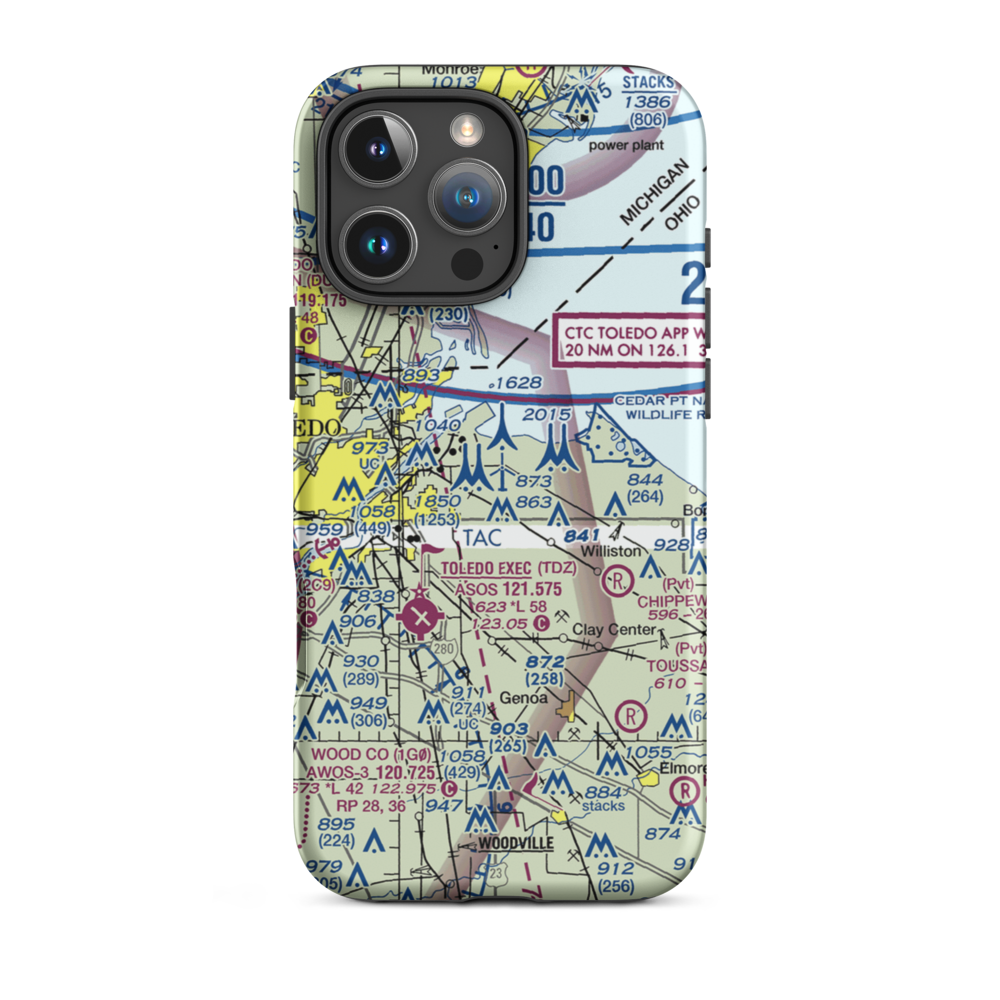 Culver Field (50OH) VFR Sectional  Tough iPhone Case iPhone 16 Pro Max model shown