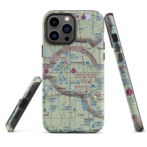 Cumberland Municipal Airport (UBE) VFR Sectional  Tough iPhone Case