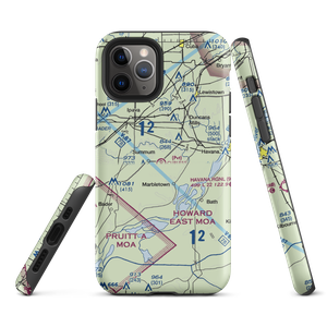 Curless Airport (IS08) VFR Sectional  Tough iPhone Case