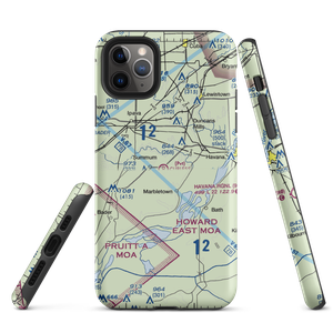 Curless Airport (IS08) VFR Sectional  Tough iPhone Case