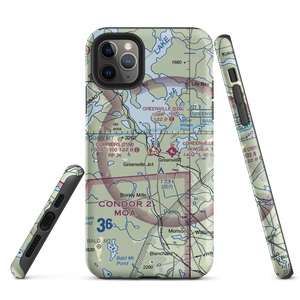 Currier's Seaplane Base (21M) VFR Sectional  Tough iPhone Case