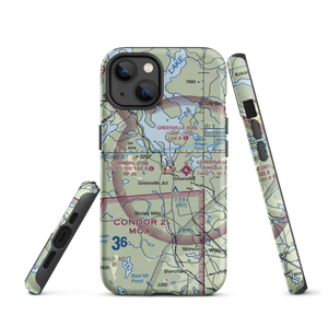 Currier's Seaplane Base (21M) VFR Sectional  Tough iPhone Case