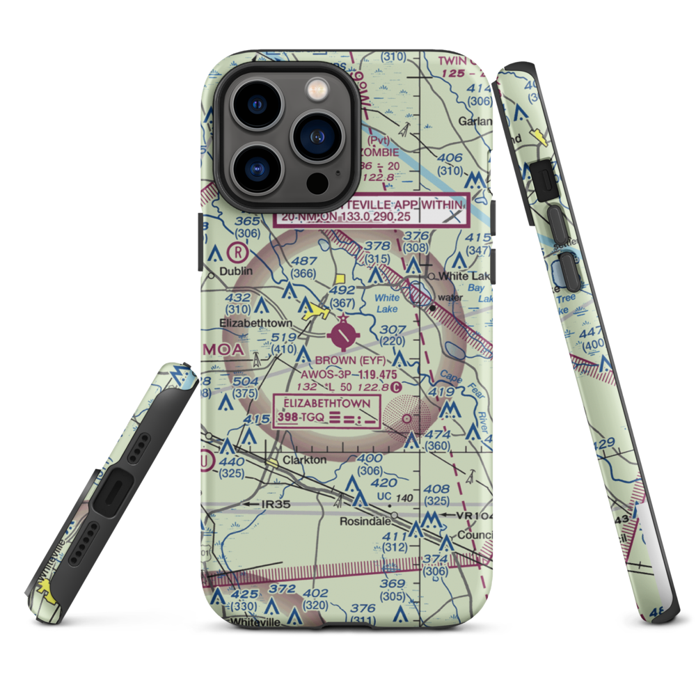 Curtis L Brown Jr Field (EYF) VFR Sectional  Tough iPhone Case iPhone 13 Pro Max model shown