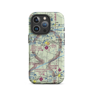 Cushing Municipal Airport (CUH) VFR Sectional  Tough iPhone Case