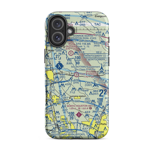 Cut and Shoot Airport (19TE) VFR Sectional  Tough iPhone Case