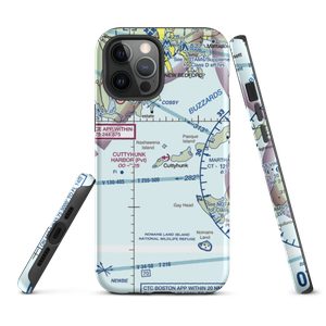Cuttyhunk Harbor Seaplane Base (6MA9) VFR Sectional  Tough iPhone Case