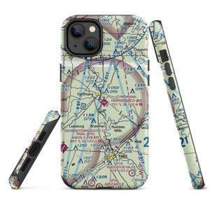 Cynthiana-Harrison County Airport (0I8) VFR Sectional  Tough iPhone Case