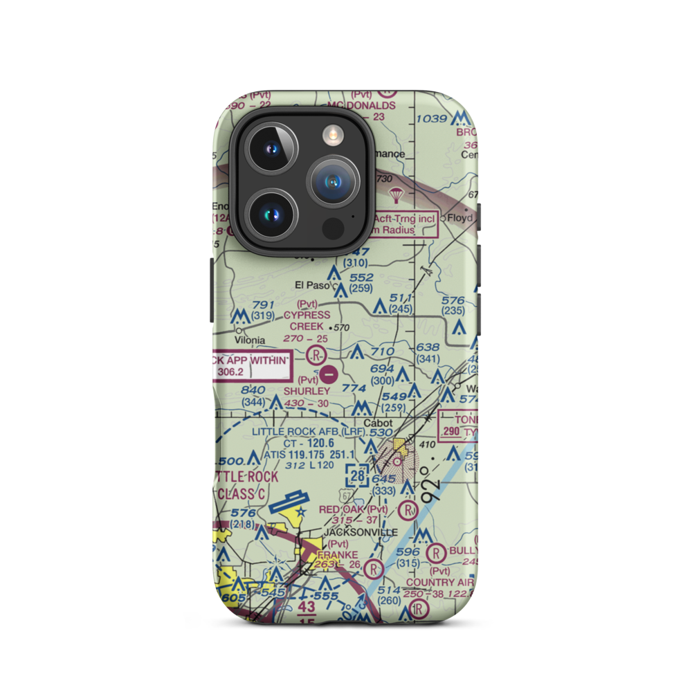 Cypress Creek Airport (3AR3) VFR Sectional  Tough iPhone Case iPhone 16 Pro model shown