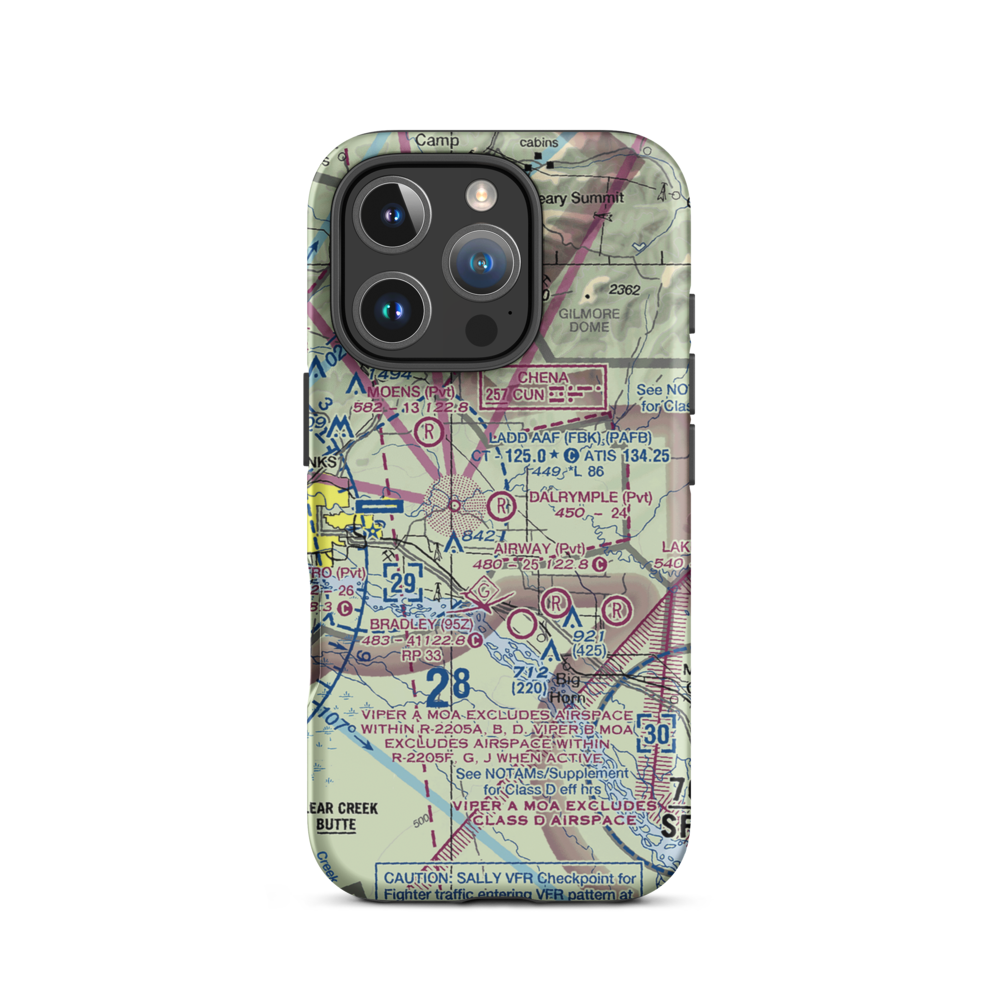 Dalrymple's Airport (31AK) VFR Sectional  Tough iPhone Case iPhone 16 Pro model shown