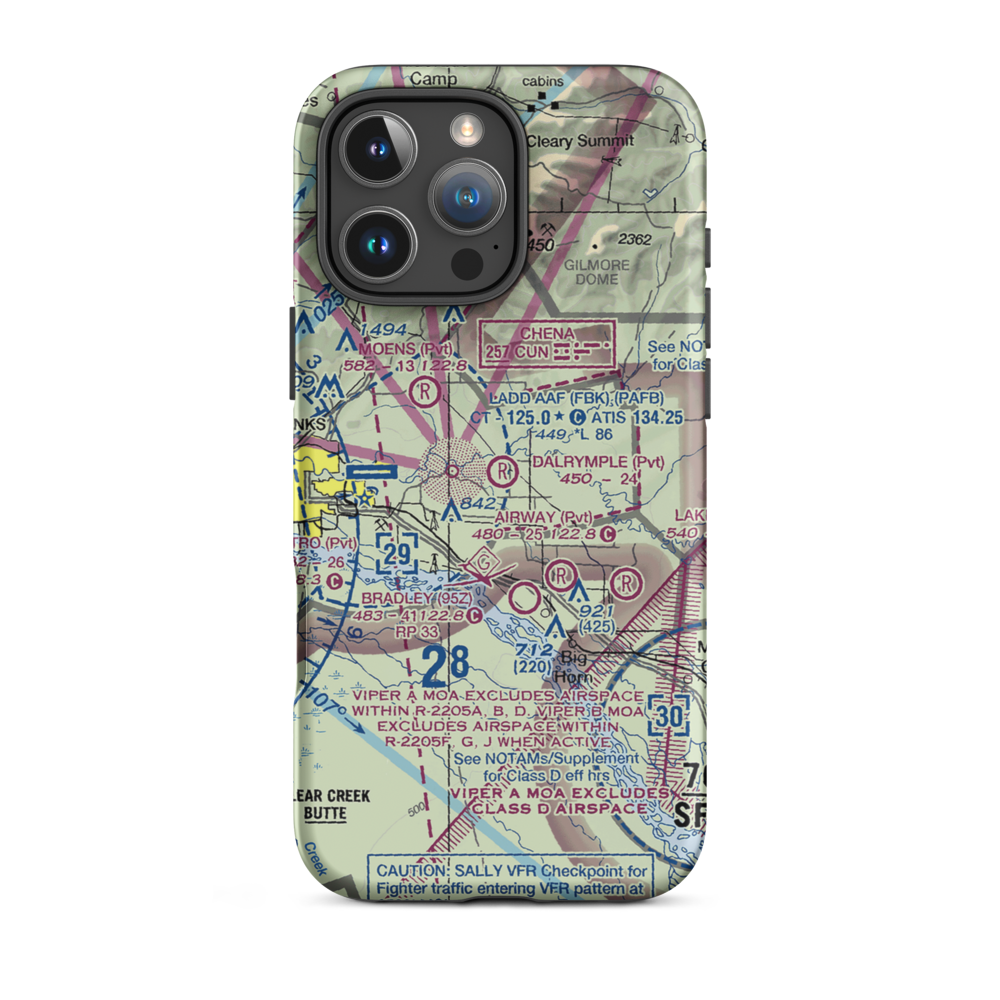 Dalrymple's Airport (31AK) VFR Sectional  Tough iPhone Case iPhone 16 Pro Max model shown