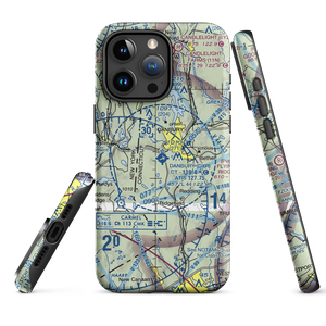 Danbury Municipal Airport (DXR) VFR Sectional  Tough iPhone Case