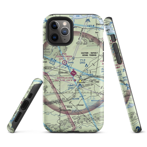 Danville Municipal Airport (32A) VFR Sectional  Tough iPhone Case