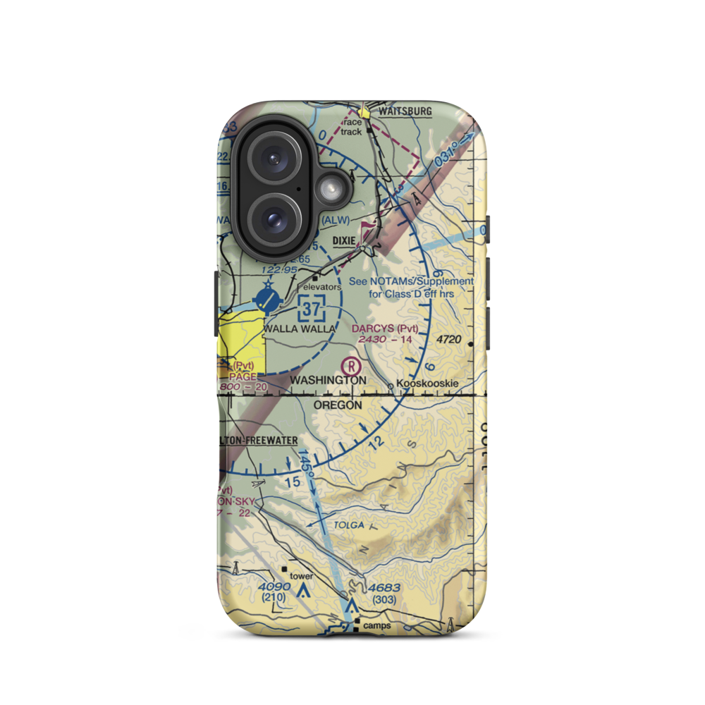 Darcy's Air Strip (83WA) VFR Sectional  Tough iPhone Case iPhone 16 model shown
