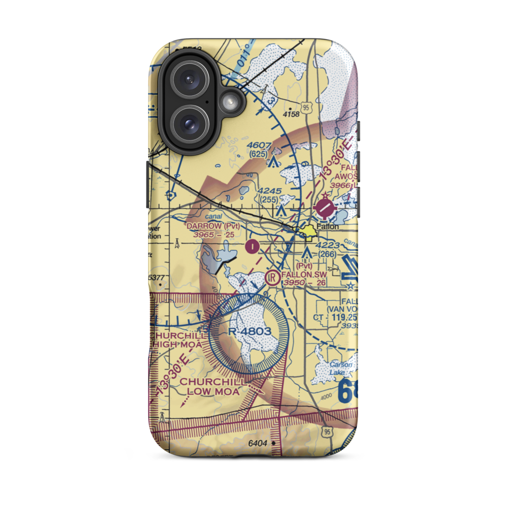 Darrow Field (26NV) VFR Sectional  Tough iPhone Case iPhone 16 Plus model shown