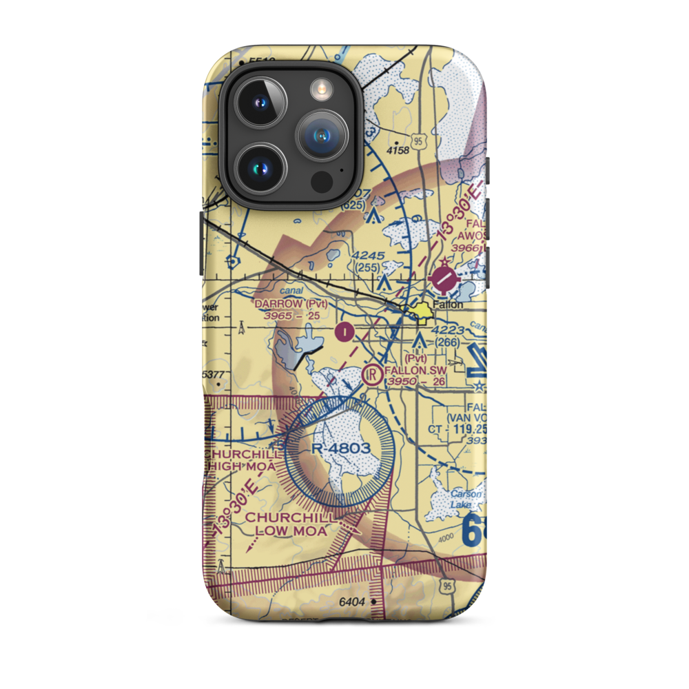 Darrow Field (26NV) VFR Sectional  Tough iPhone Case iPhone 16 Pro Max model shown