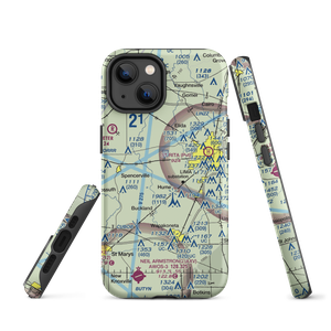 Dave Rice Ultralightport (OH91) VFR Sectional  Tough iPhone Case