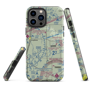 Dave's Place Airport (1OK1) VFR Sectional  Tough iPhone Case