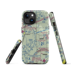 Dave's Place Airport (1OK1) VFR Sectional  Tough iPhone Case