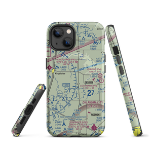 Dave's Place Airport (1OK1) VFR Sectional  Tough iPhone Case