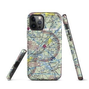 Davidson County Airport (EXX) VFR Sectional  Tough iPhone Case