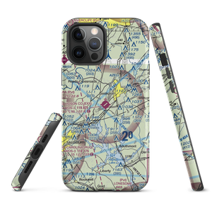 Davidson County Airport (EXX) VFR Sectional  Tough iPhone Case