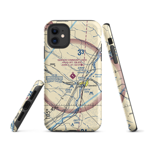 Dawson Community Airport (GDV) VFR Sectional  Tough iPhone Case