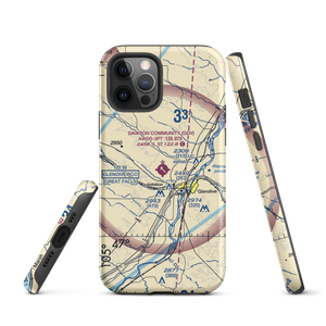 Dawson Community Airport (GDV) VFR Sectional  Tough iPhone Case