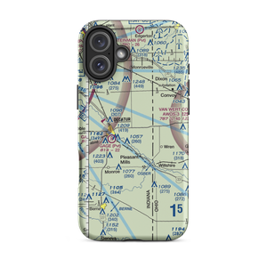 Decatur HI-Way Airfield (DCR) VFR Sectional  Tough iPhone Case